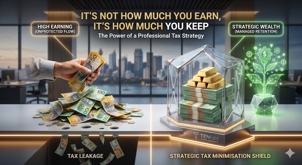 It's not what you earn its what you keep - tax minimisation Tenfold Wealth Accountants